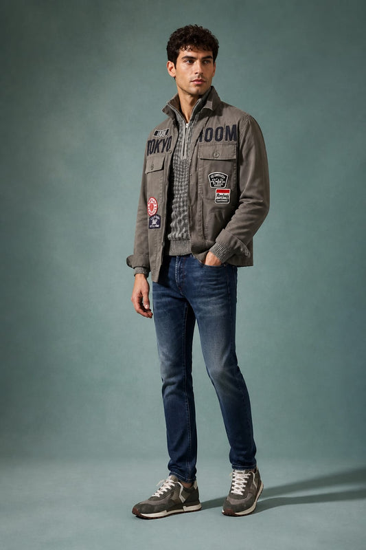 Giacca overshirt con patch REPLAY 00QWYW