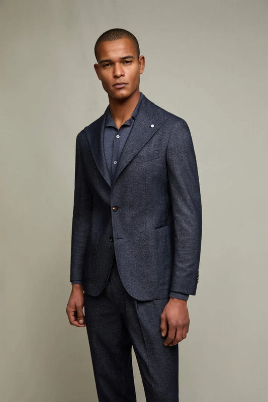Abito blu melange LBM1911 64512