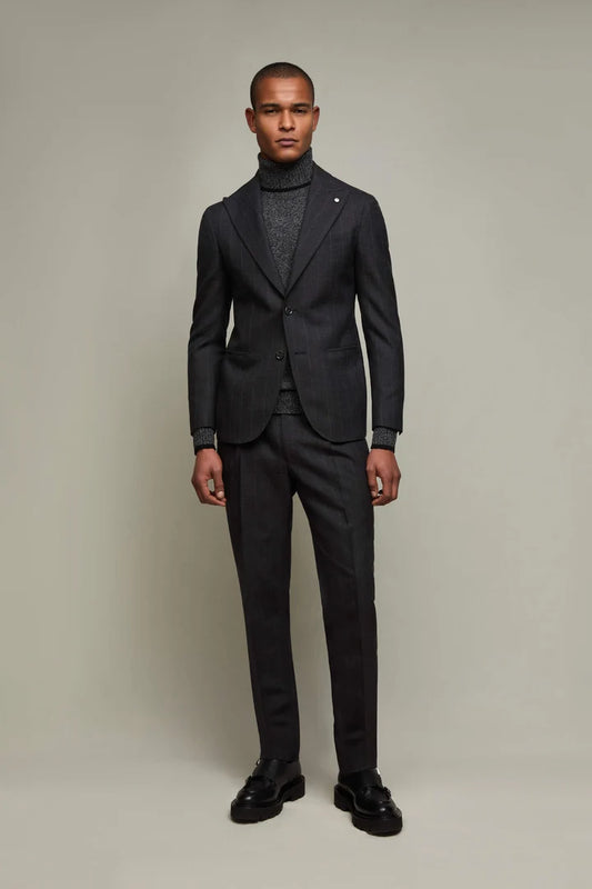 Abito Daniel in gessato grigio LBM1911 63502
