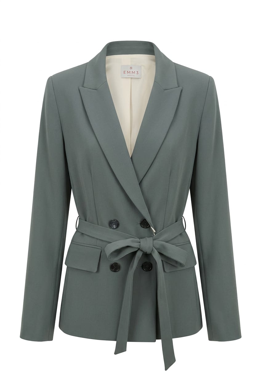 Tailleur doppio petto verde salvia EMME MARELLA EMMVOLIERA