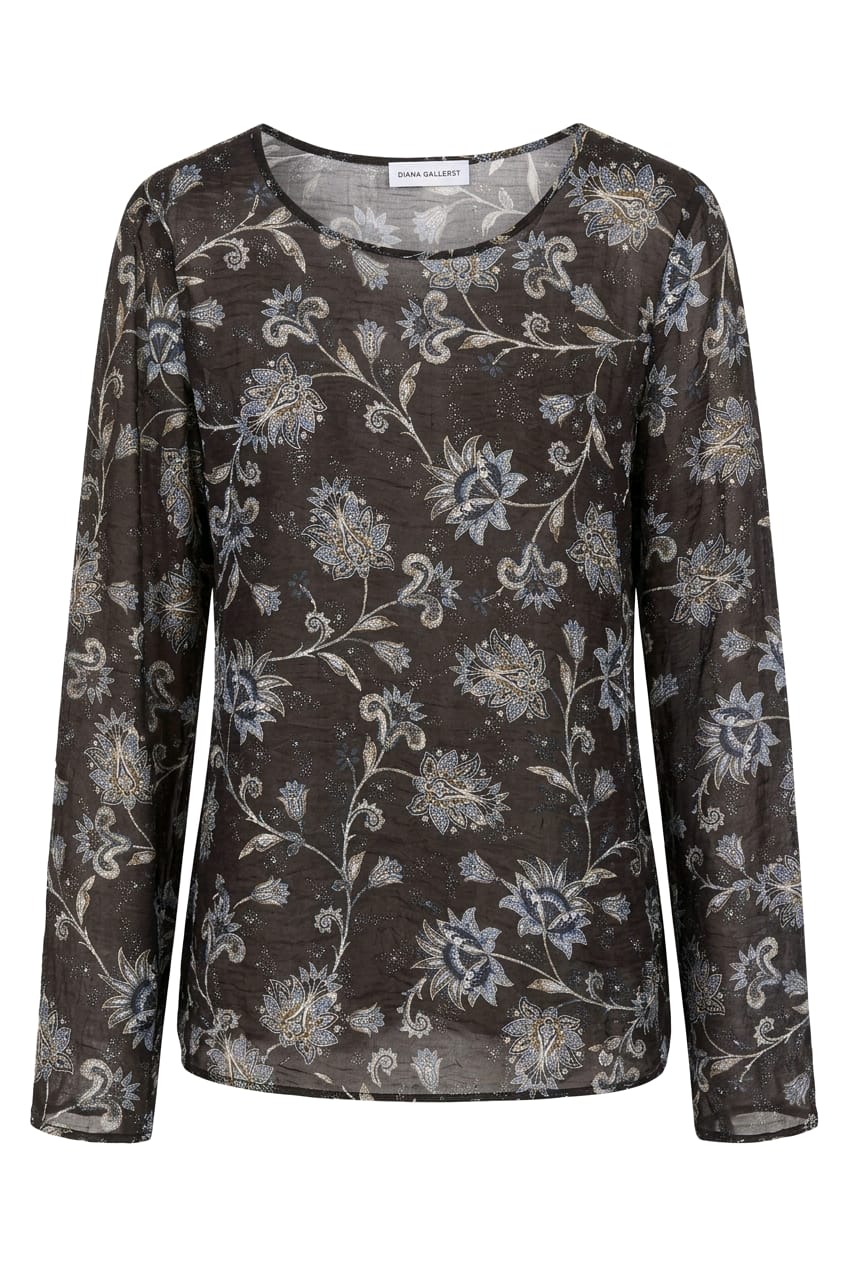 Camicia girocollo stampata DIANA GALLESI 2106