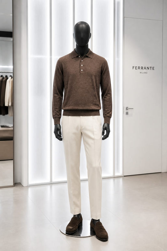 Polo in merino FERRANTE 22603