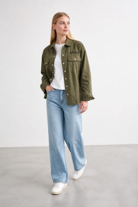 Overshirt verde NOUMENO CONCEPT J91