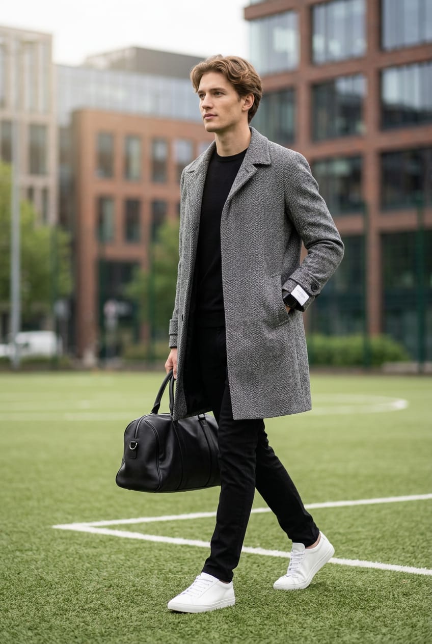 Cappotto spinato in pura lana BRERAS MILANO C14