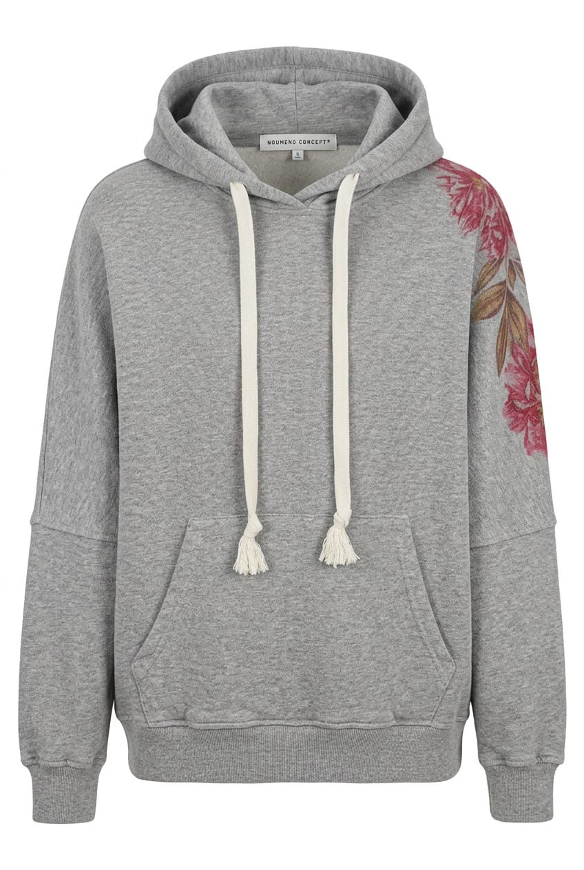 Felpa oversize con stampa NOUMENO CONCEPT F273