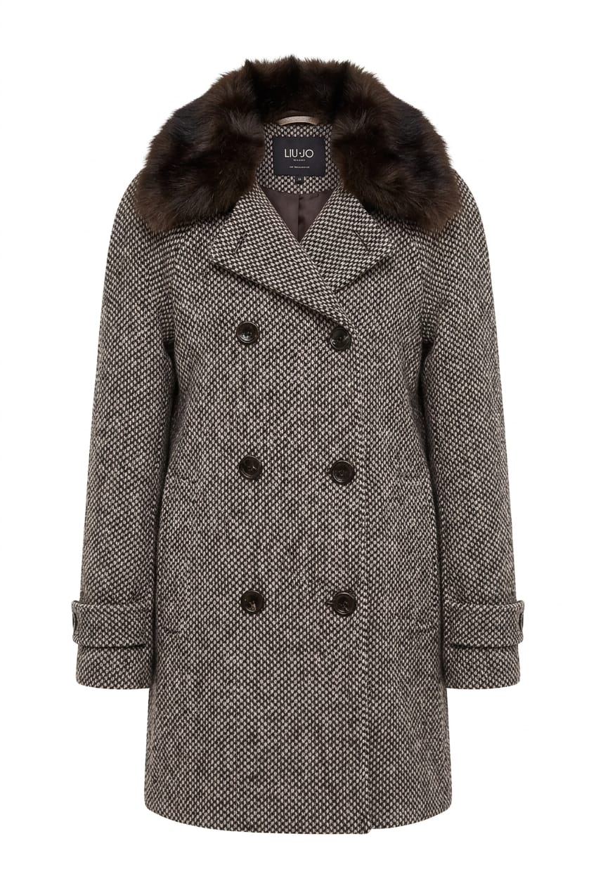 Caban spinato marrone LIU JO CF6210