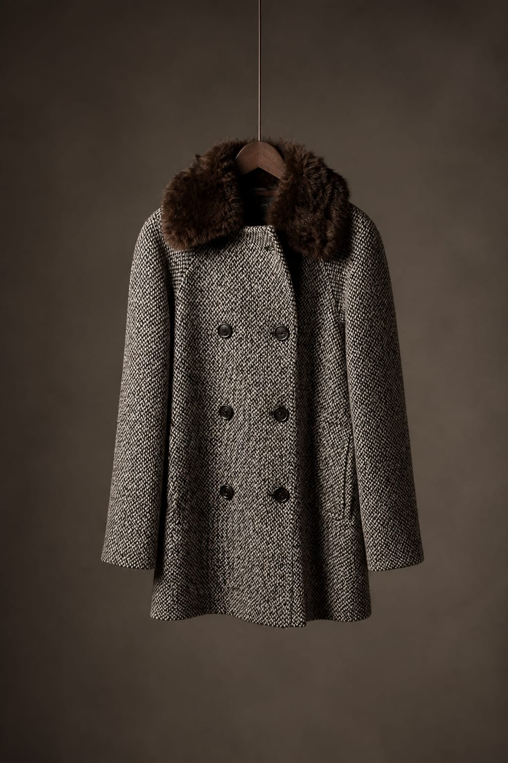Caban spinato marrone LIU JO CF6210