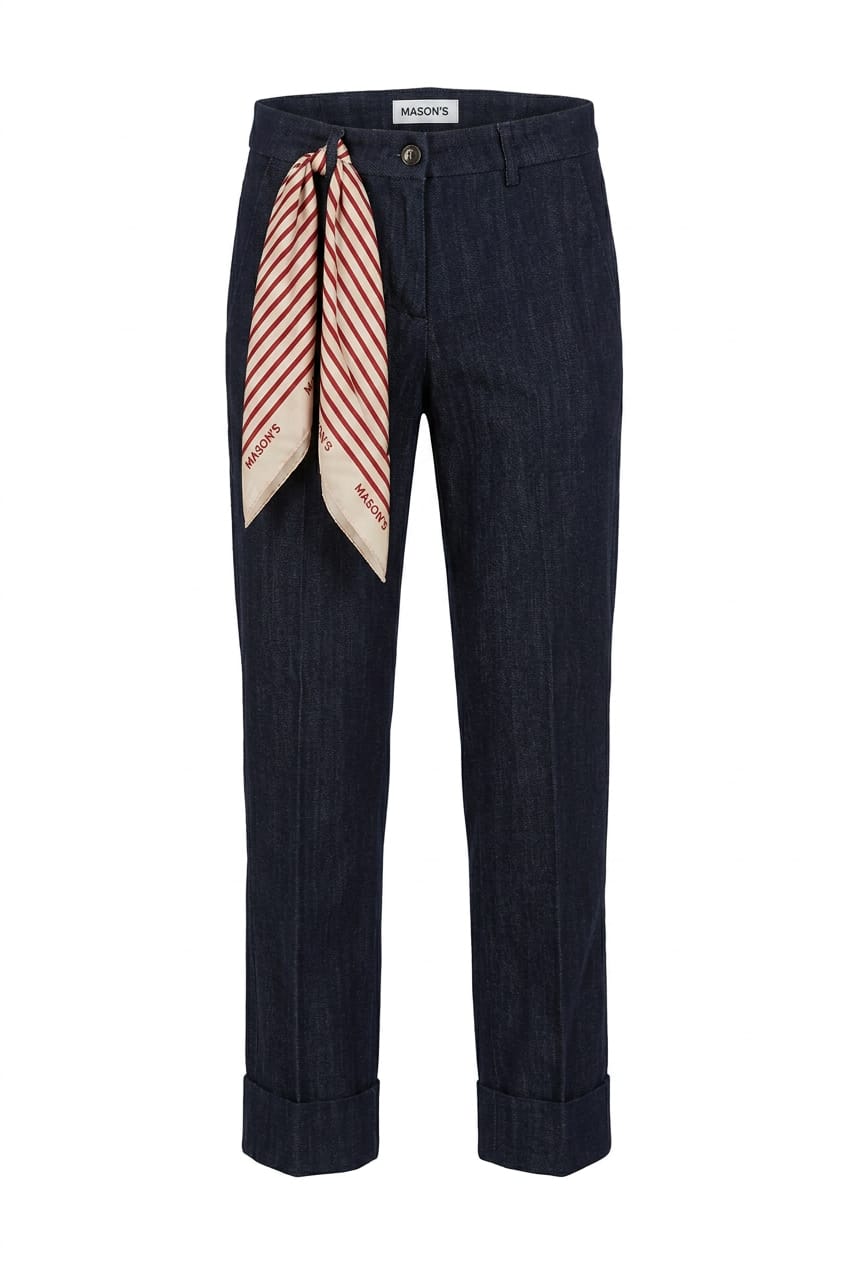 Pantalone chino in denim MASON'S DTE017DONNA