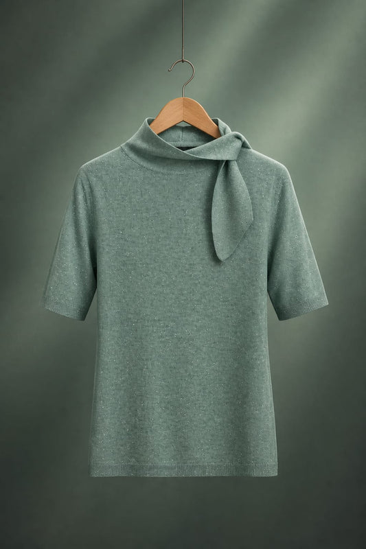 Maglia in lurex manica corta EMME EMMMAGGIO
