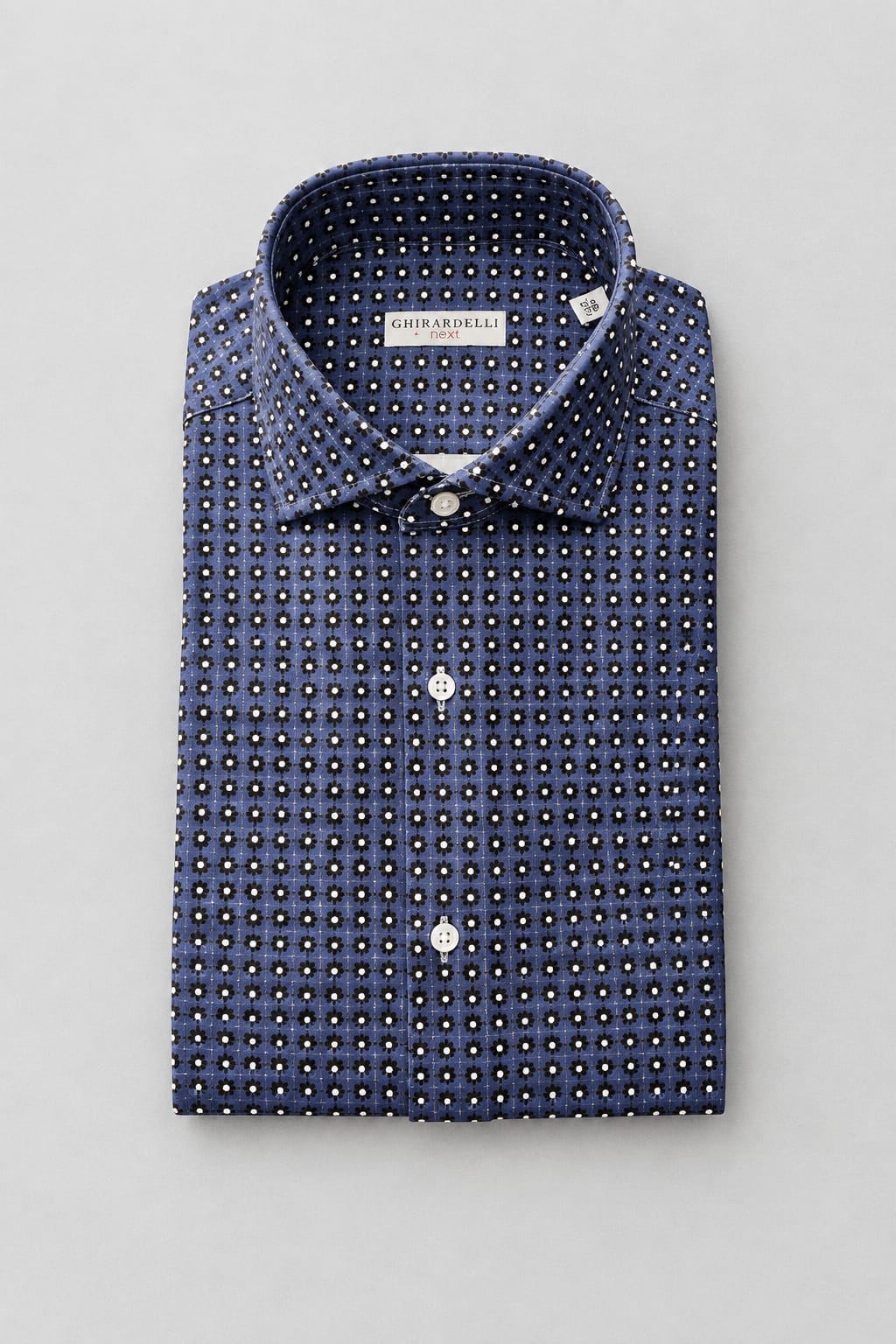 Camicia fantasia blu GHIRARDELLI NEXT FR387
