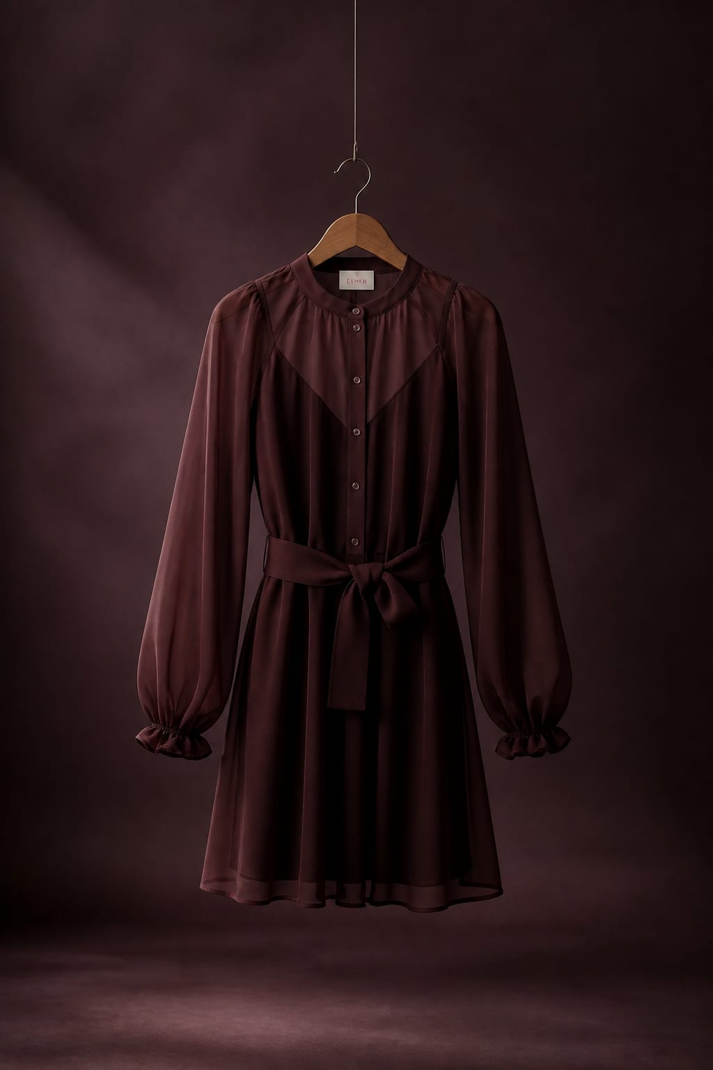 Abito in georgette bordeaux EMME MARELLA EMMSENAPE