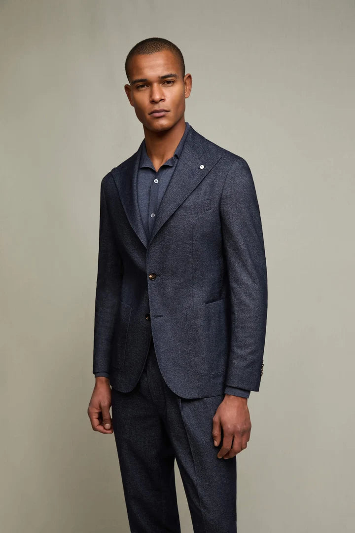 Giacca Steve blu melange LBM1911 64512