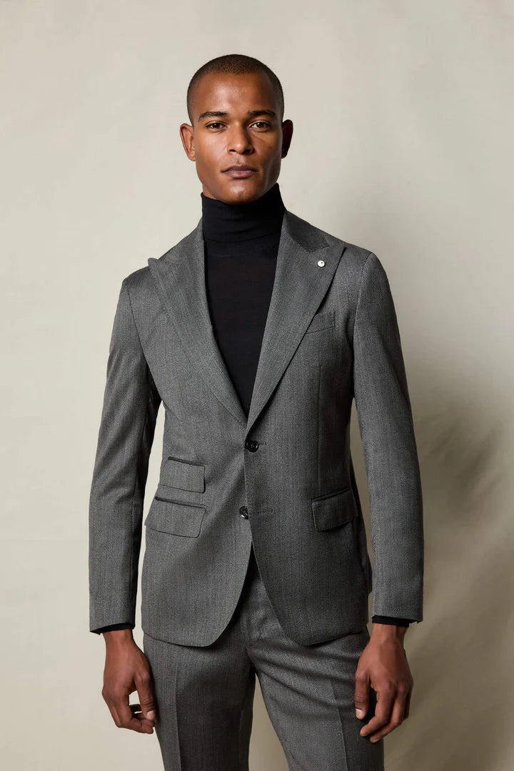 Abito spigato grigio LBM1911 53522