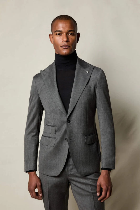 Abito spigato grigio LBM1911 53522