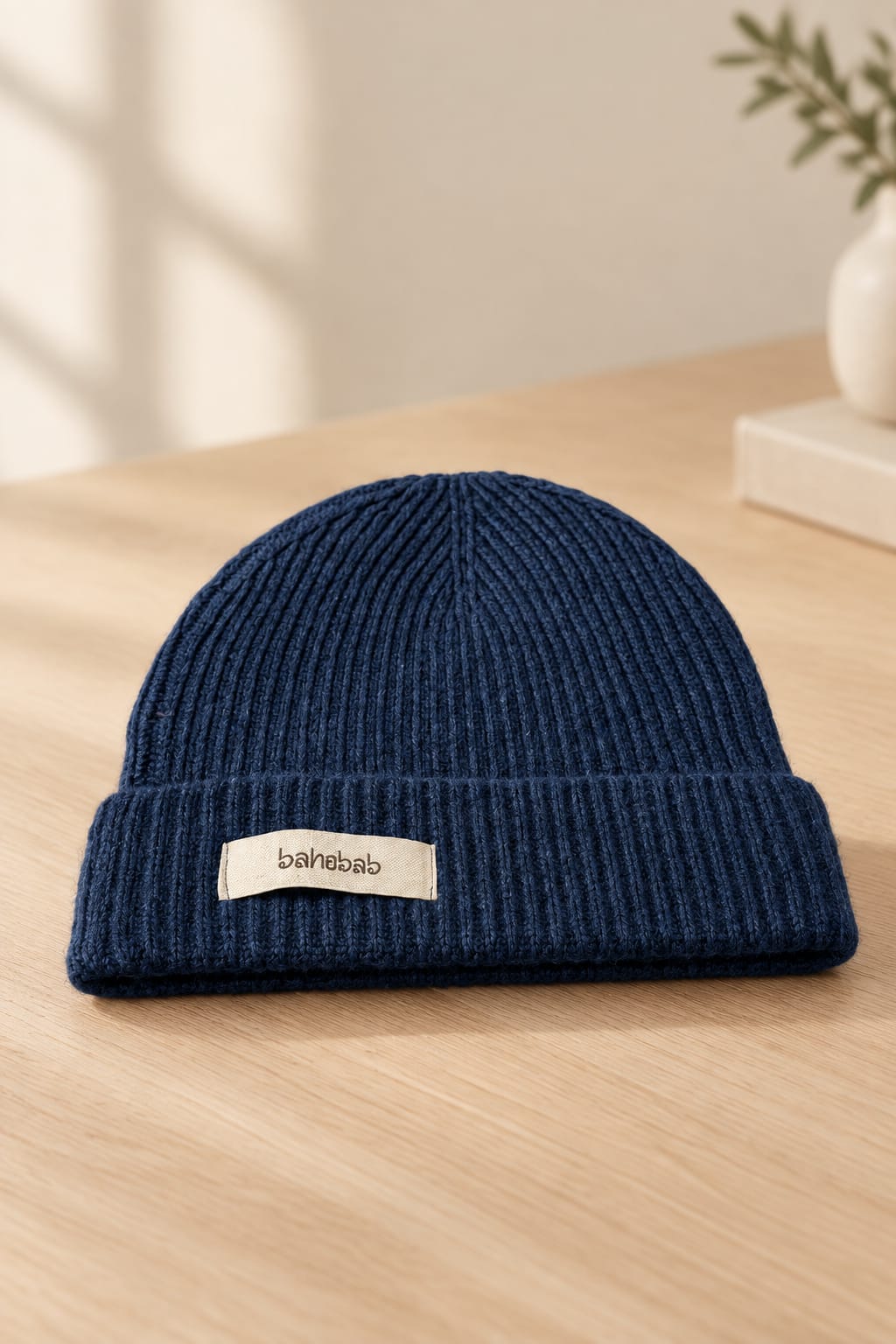 Cuffia in cashmere denim BAHOBAB W400