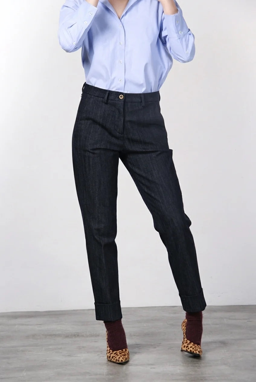 Pantalone chino in denim MASON'S DTE017DONNA