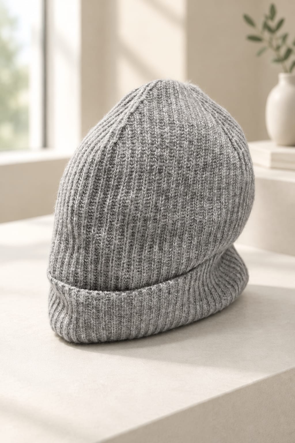 Cuffia in cashmere grigia BAHOBAB W400