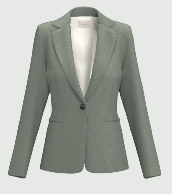 Blazer in velluto sottobosco EMME EMMERESIA
