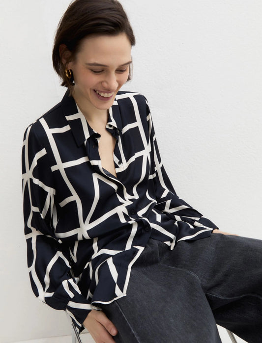 Camicia in twill di viscosa EMME EMMPAROLE