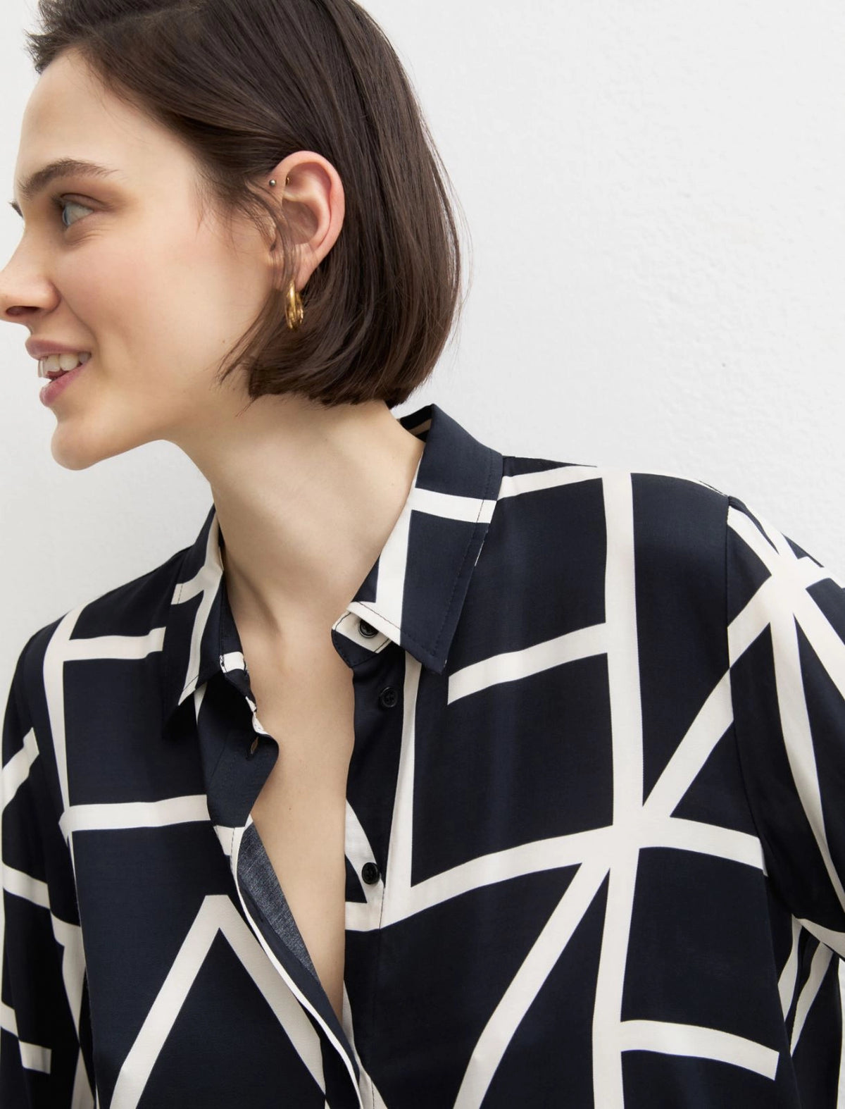 Camicia in twill di viscosa EMME EMMPAROLE