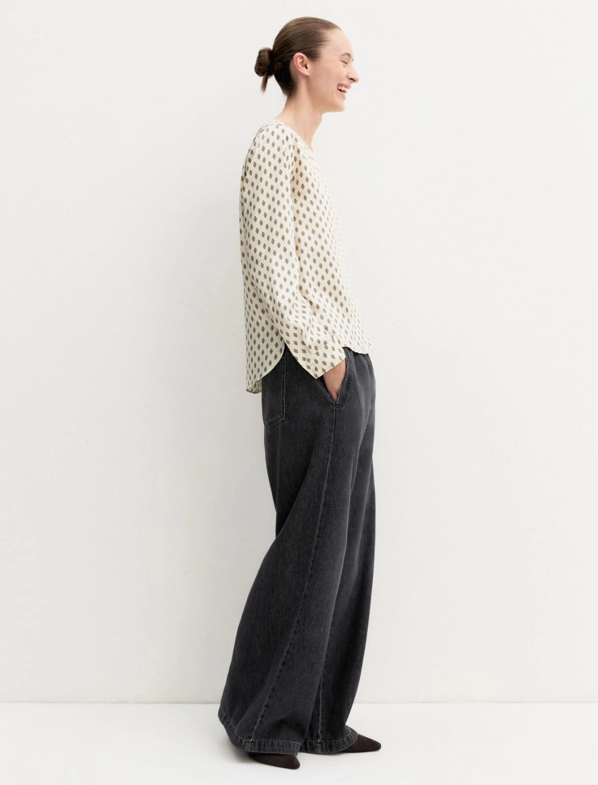 Blusa in twill stampato EMME EMMREGNO