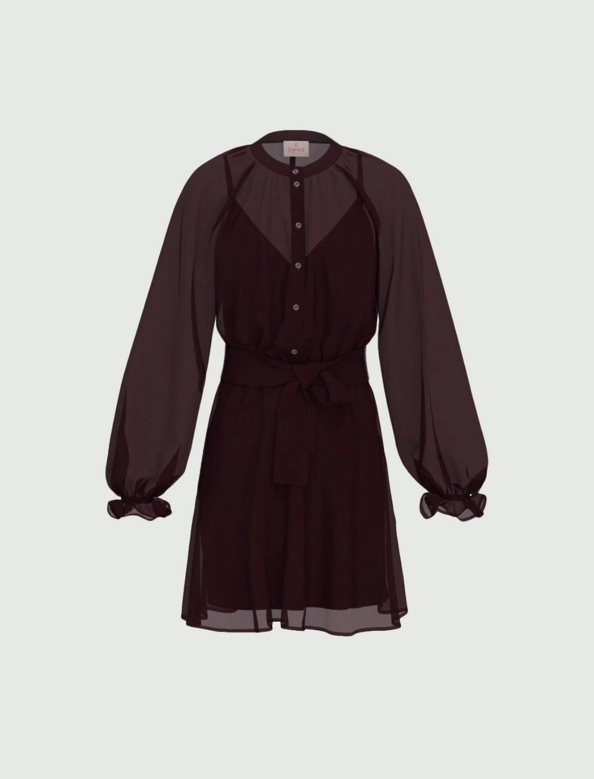 Abito in georgette bordeaux EMME MARELLA EMMSENAPE