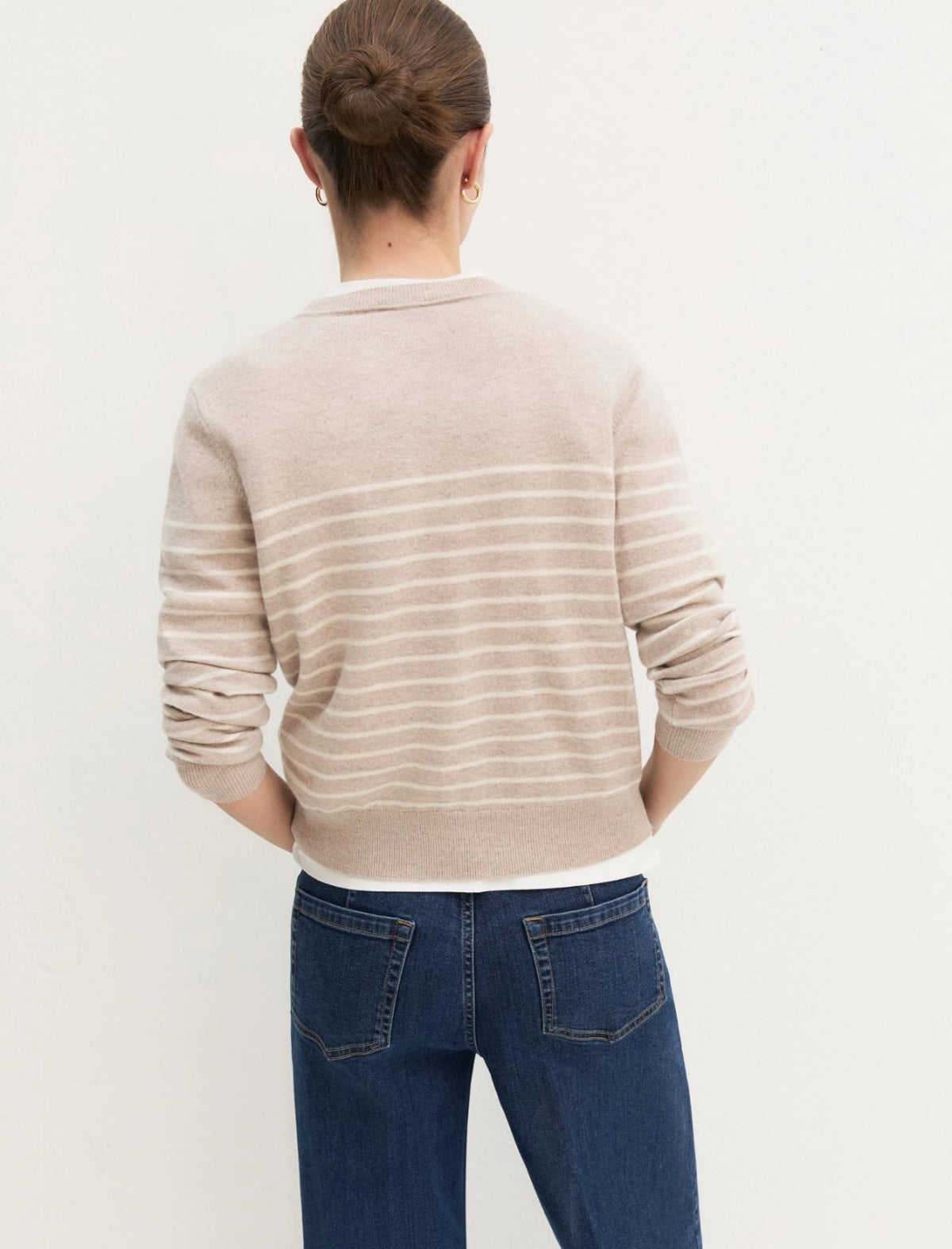 Maglia in lana e cashmere beige EMME EMMLACCIO