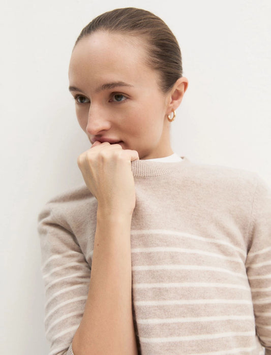 Maglia in lana e cashmere beige EMME EMMLACCIO