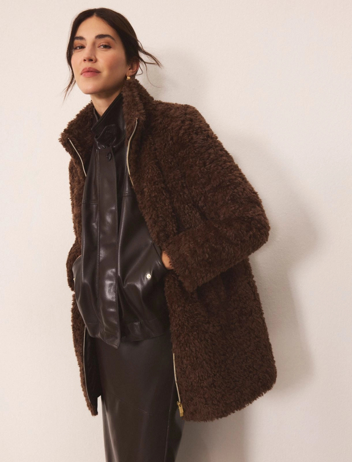 Cappotto con cappuccio e pettorina EMMECAREZZA