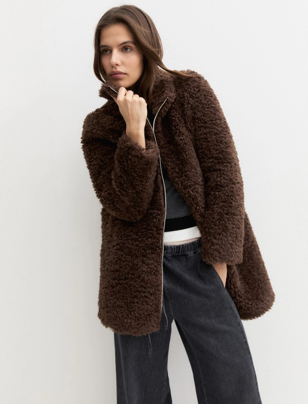 Cappotto con cappuccio e pettorina EMMECAREZZA