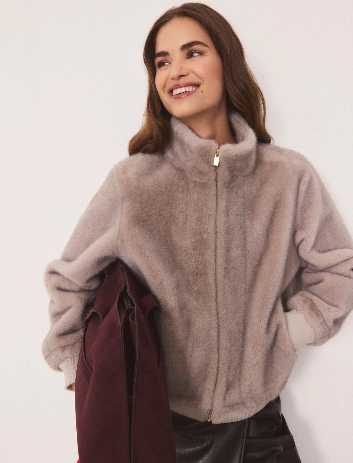 Bomber in tessuto furry EMME EMMPATIO