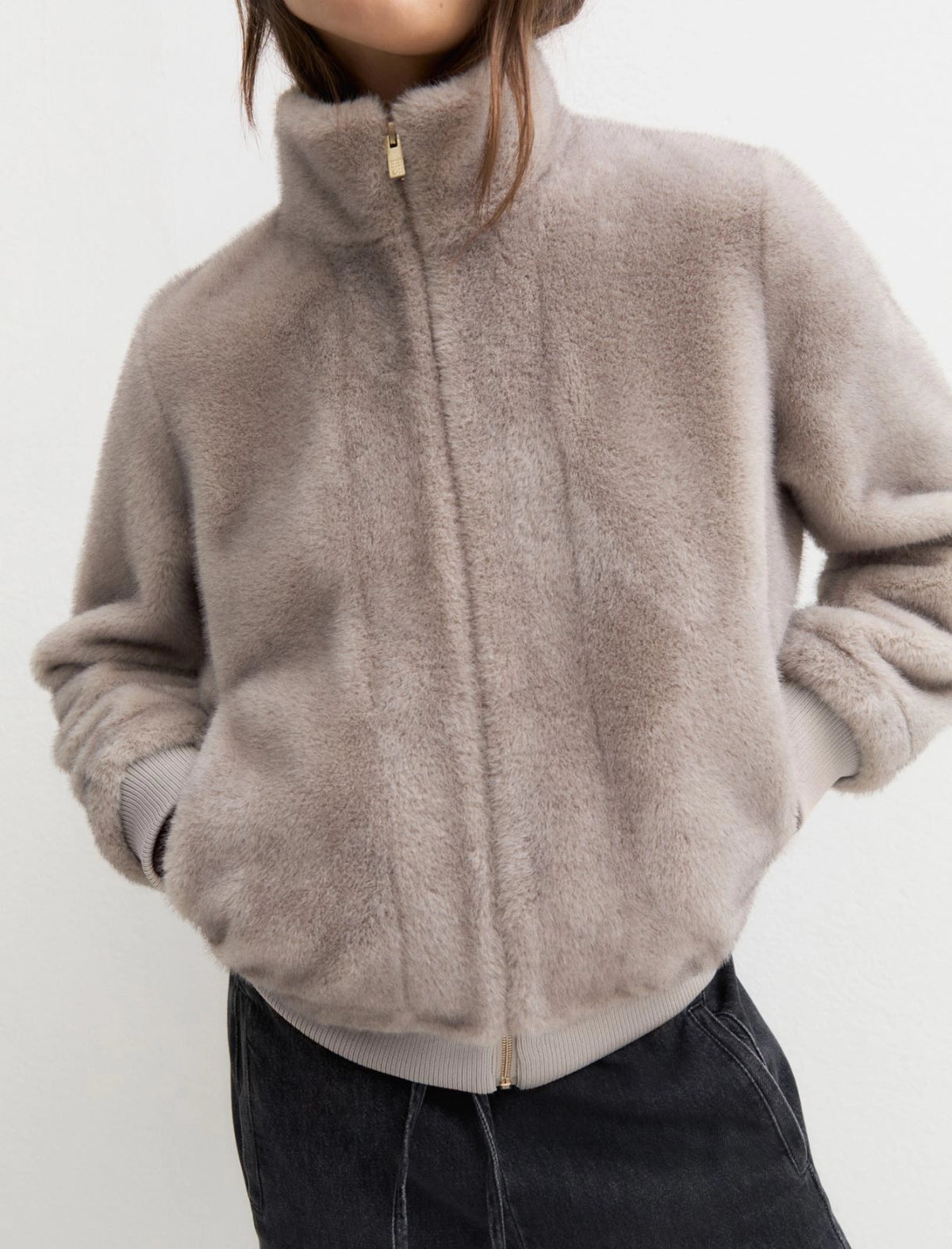 Bomber in tessuto furry EMME EMMPATIO