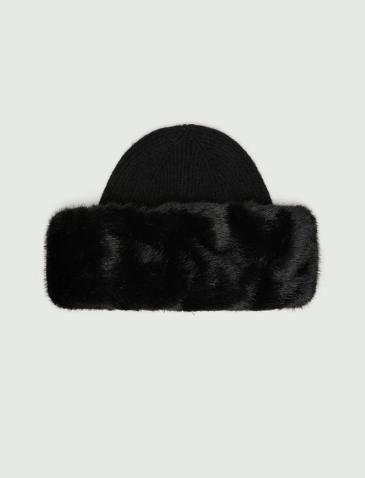 Berretto con bordo furry EMME EMMOLIVETO