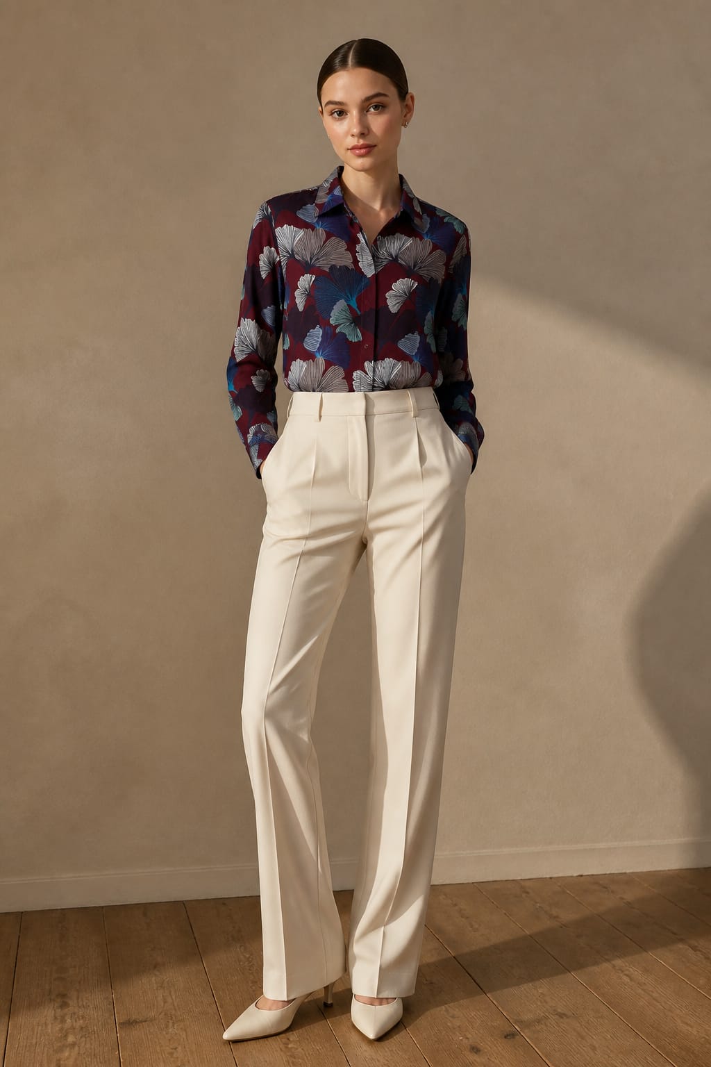 Camicia a fantasia MAESTA B0018C