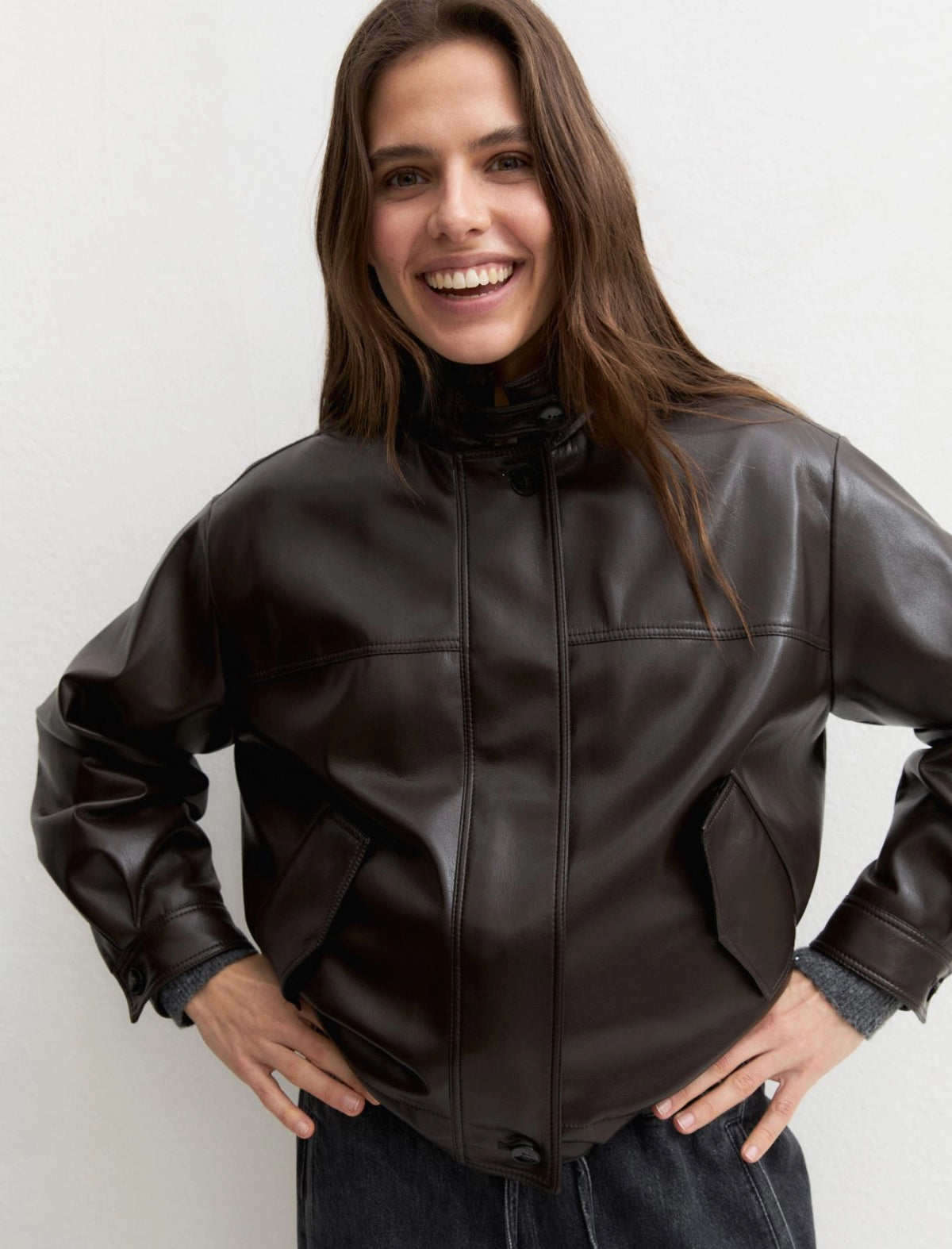 Bomber  ampio in jersey spalmato EMME MARELLA EMMPENSILE