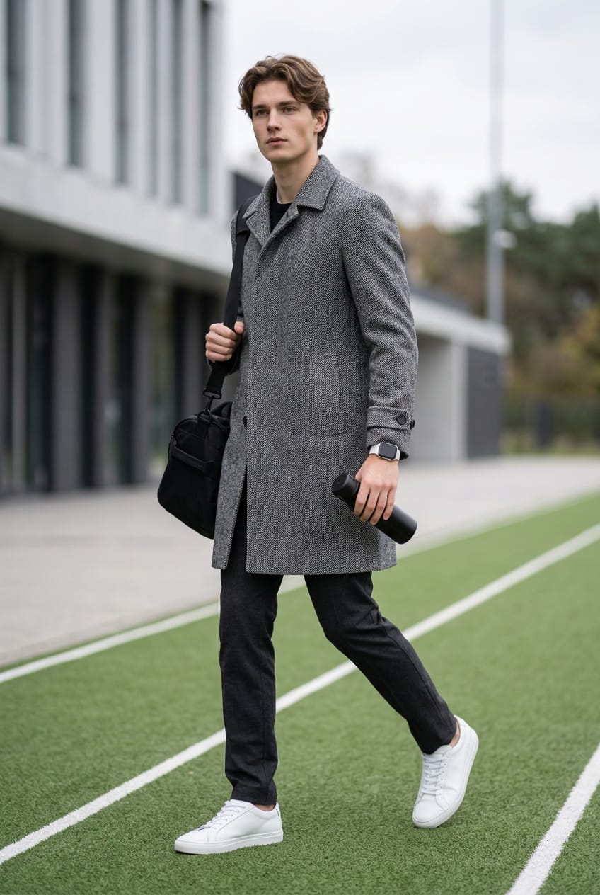 Cappotto spinato in pura lana BRERAS MILANO C14