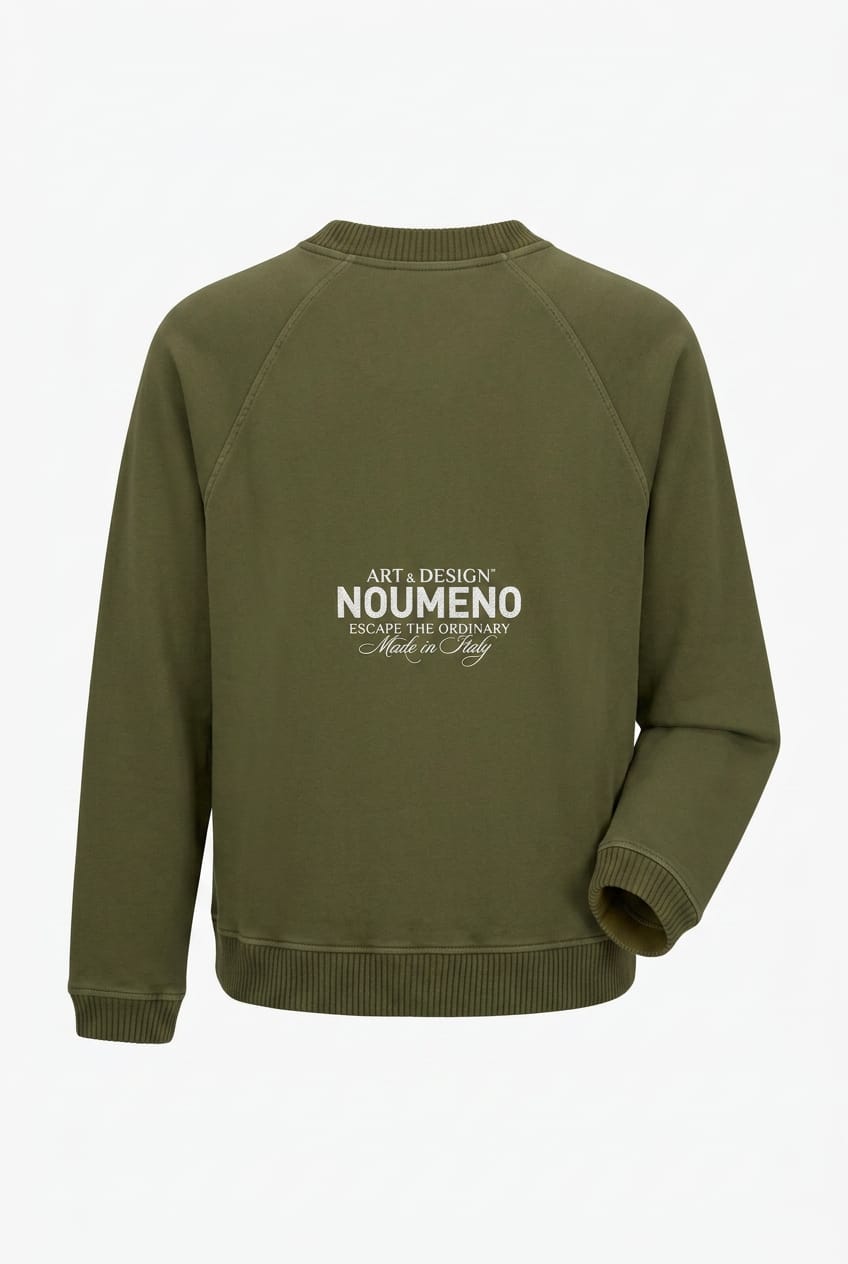 Felpa verde NOUMENO CONCEPT F274