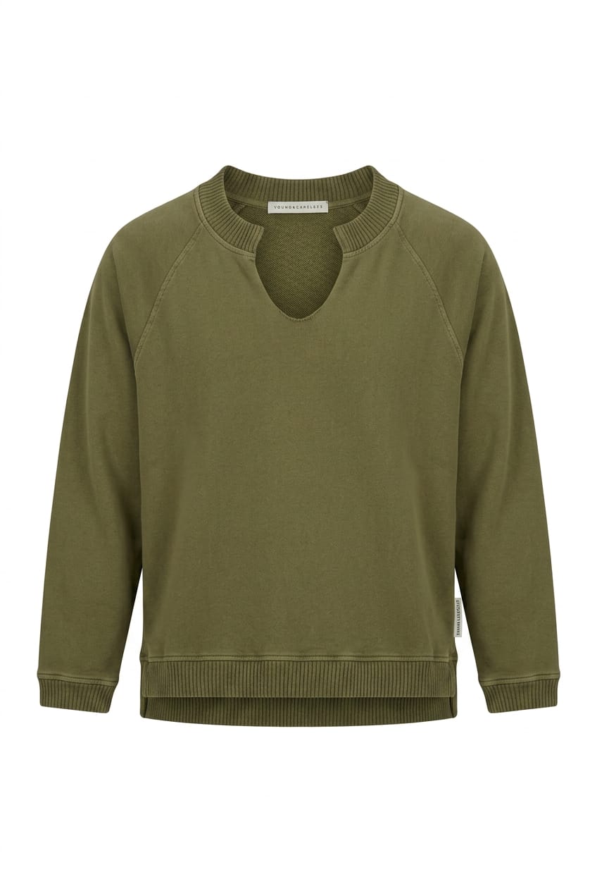 Felpa verde NOUMENO CONCEPT F274