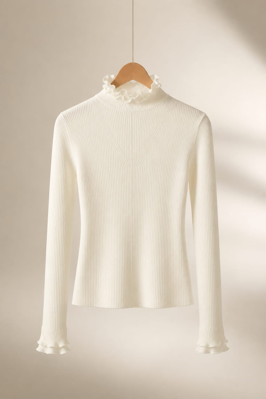 Lupetto in lana con rouches LIUJO CF6043