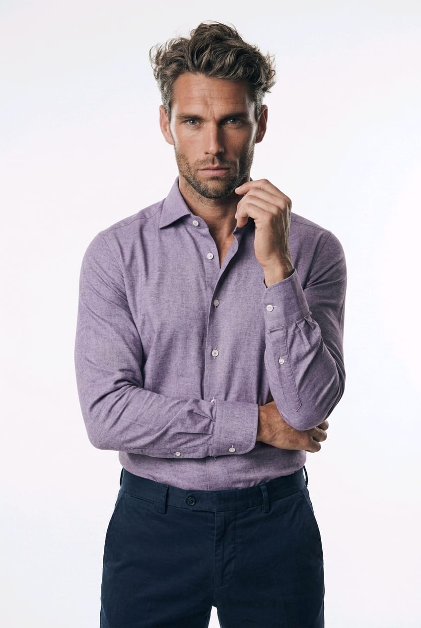 Camicia rosa scuro XACUR TRAVEL SHIRT 31817