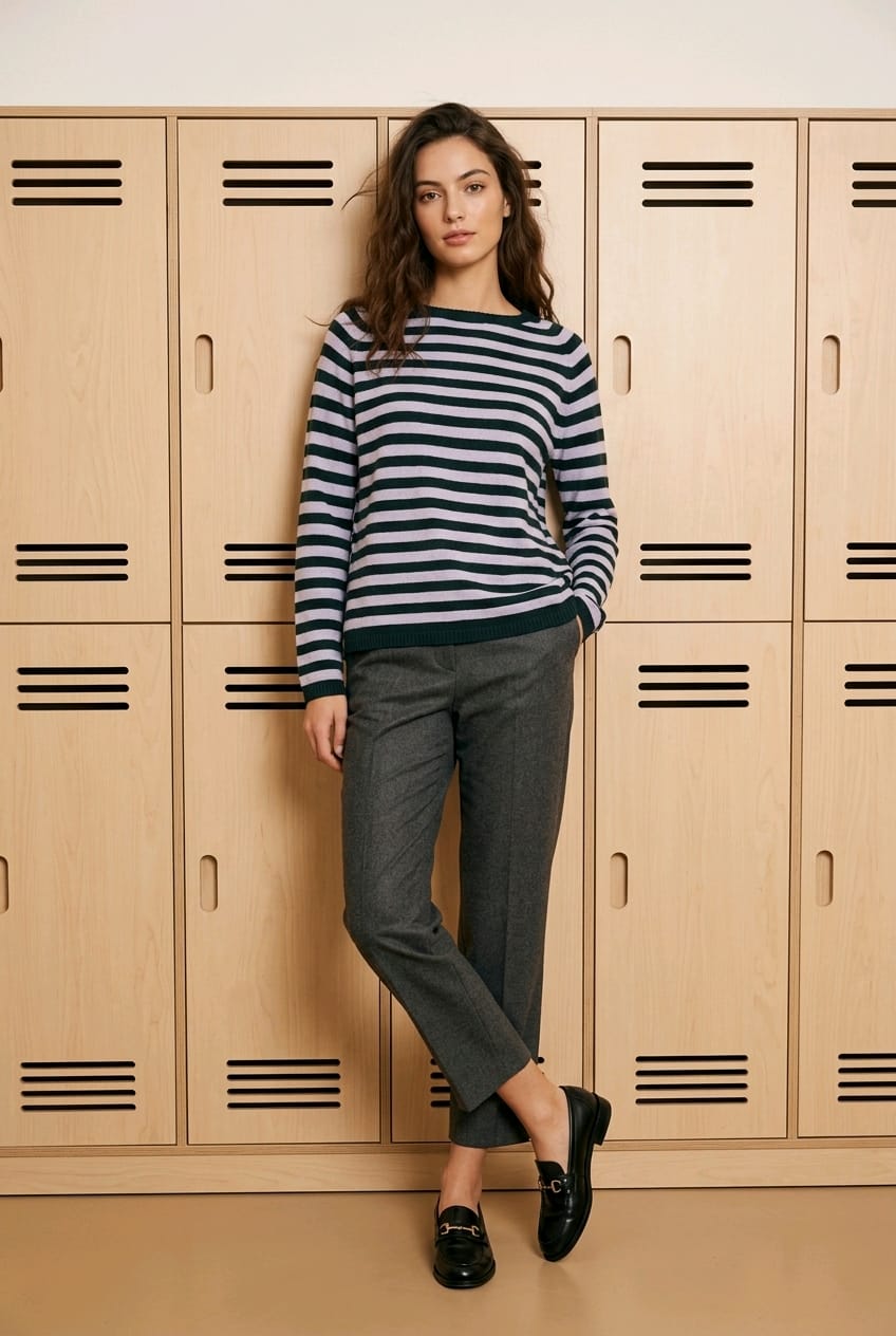 Maglia girocollo a righe MIABASIC PA264