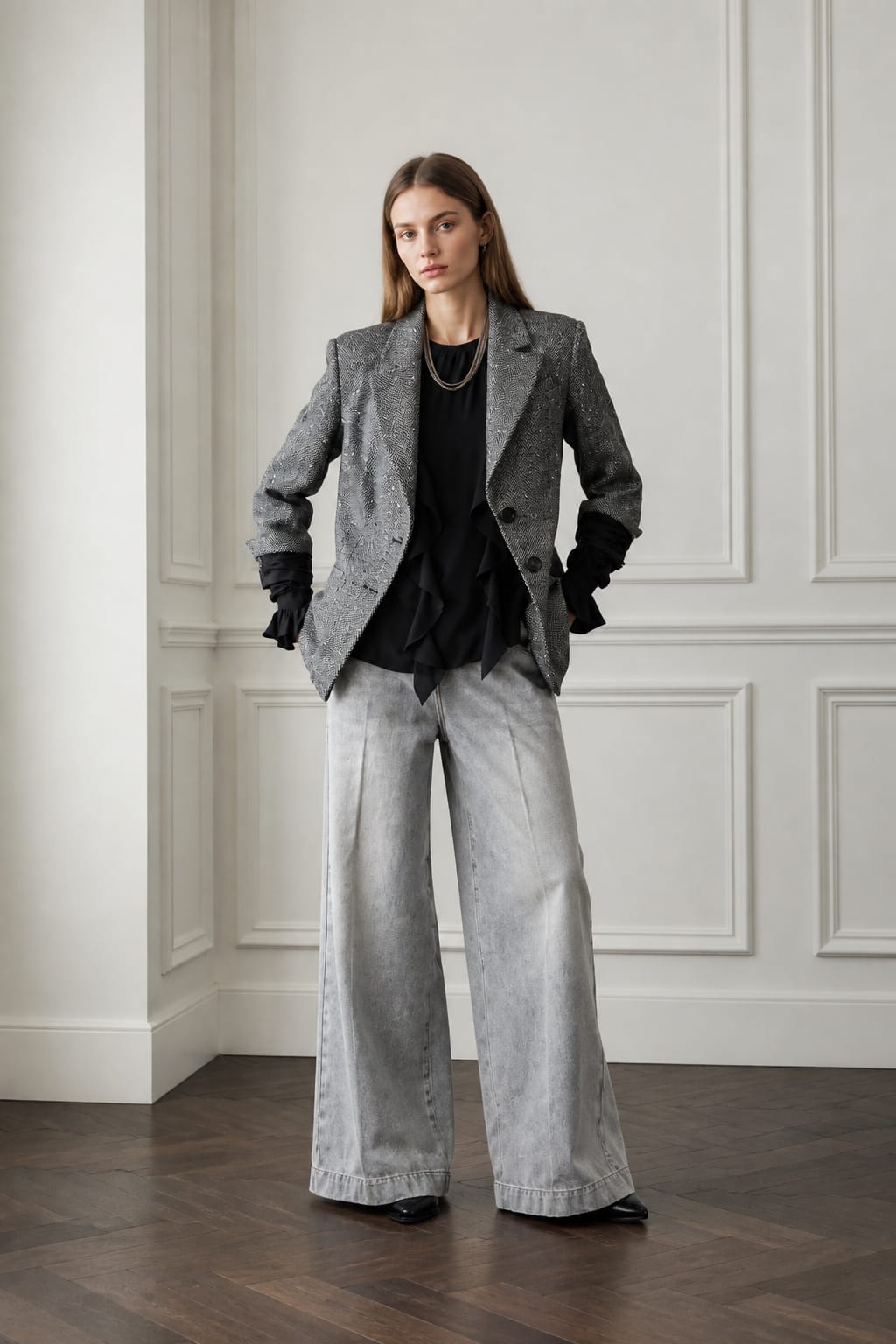Blazer spinato con lurex DIANA GALLESI R087