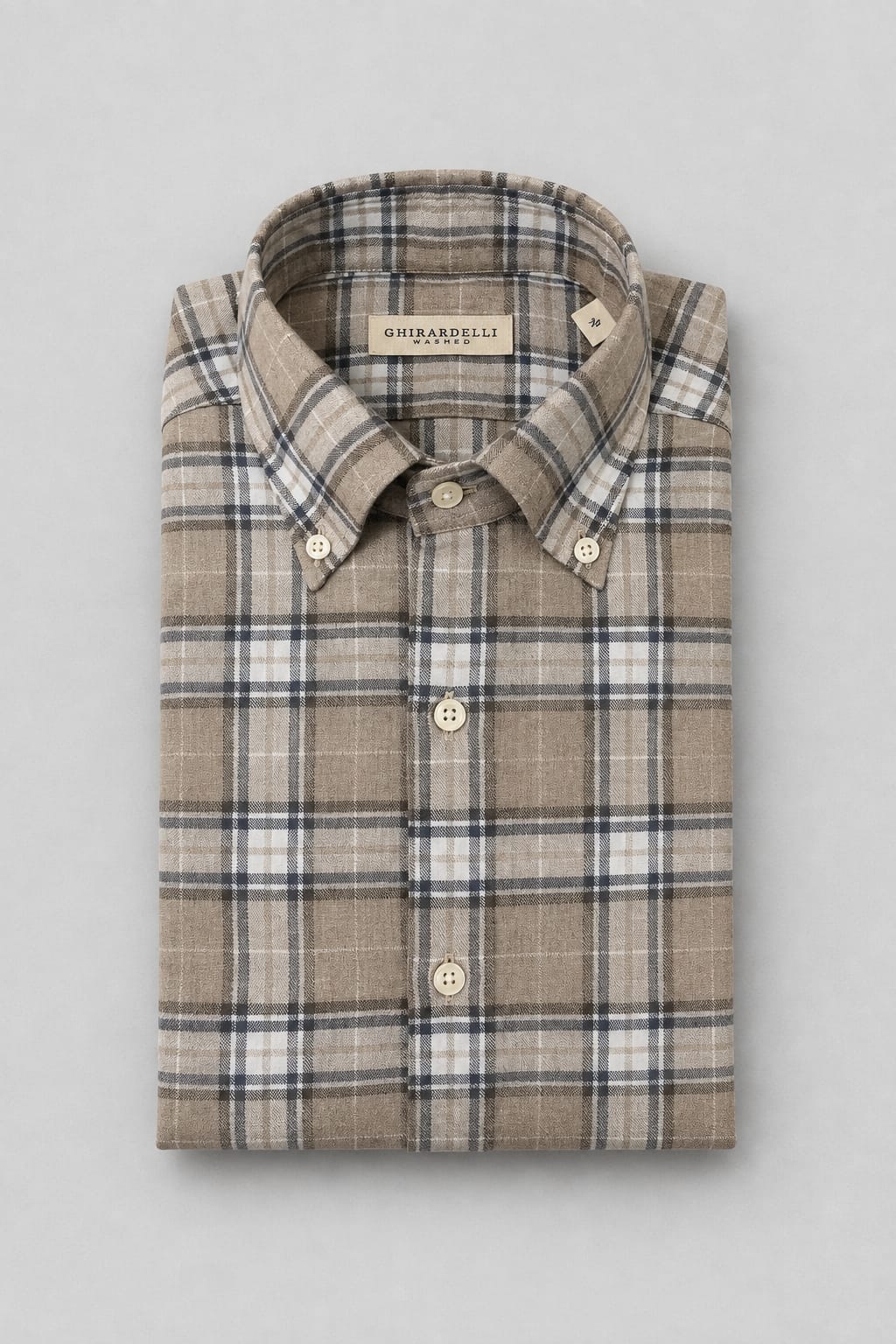 Camicia in flanella scozese GHIRARDELLI WASHED P4121