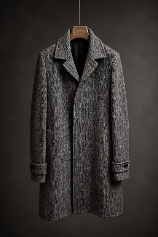 Cappotto spinato in pura lana BRERAS MILANO C14