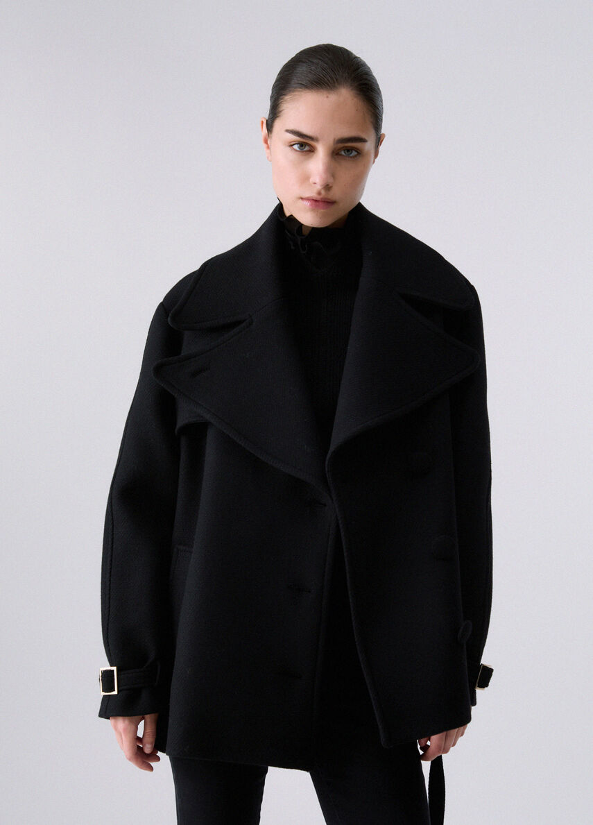 Cappotto in lana con cintura LIUJO CF6049