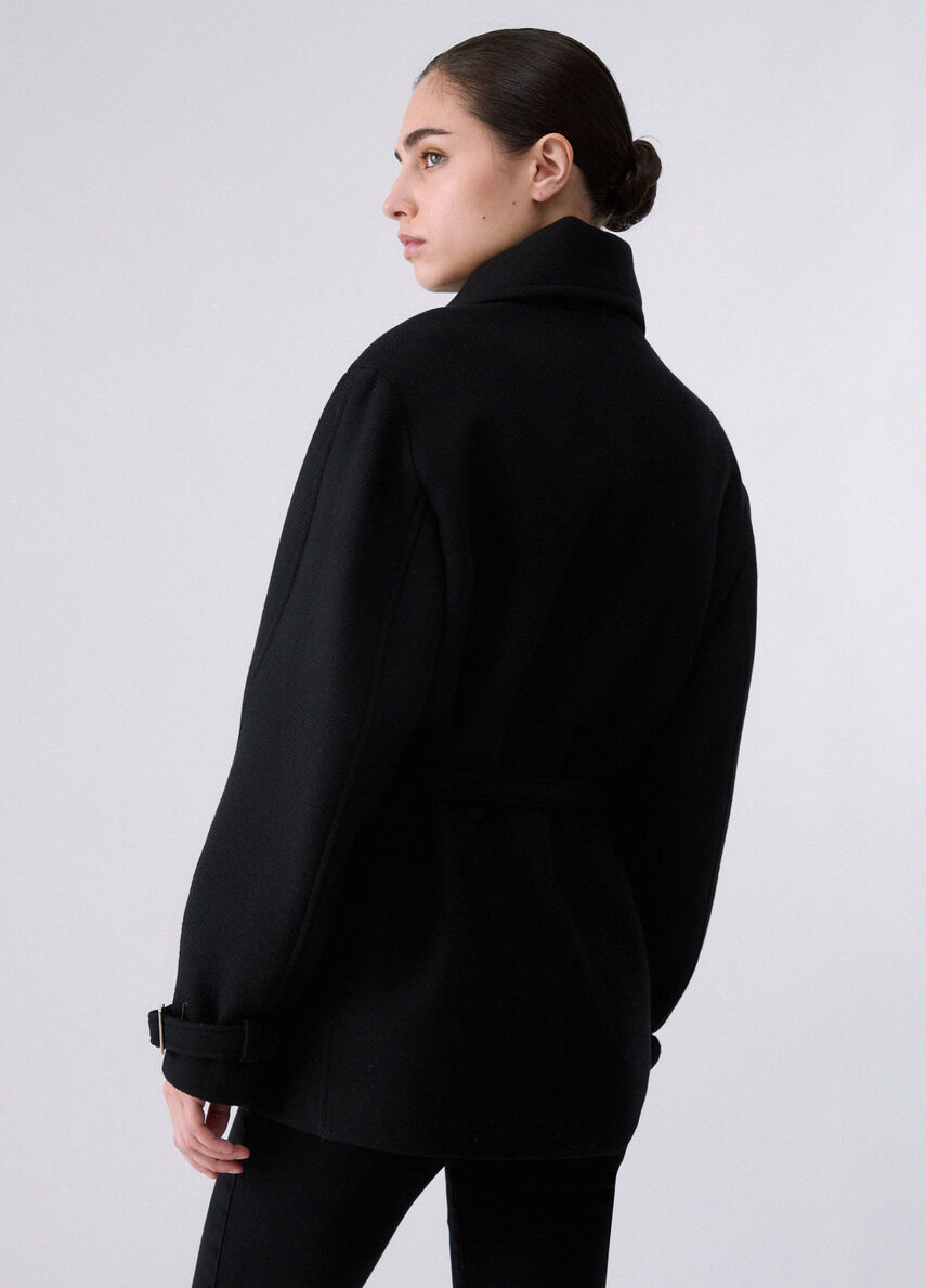 Cappotto in lana con cintura LIUJO CF6049