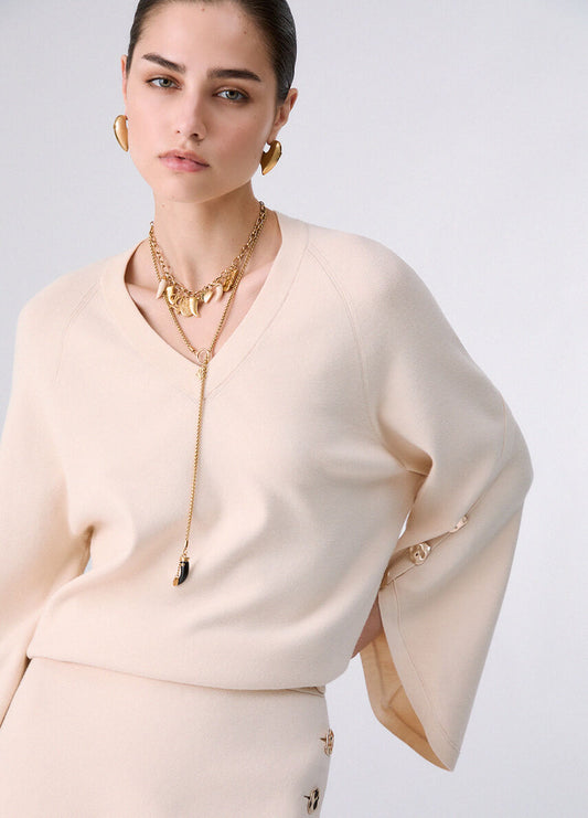 Maglia con spacchetti LIUJO CF6092