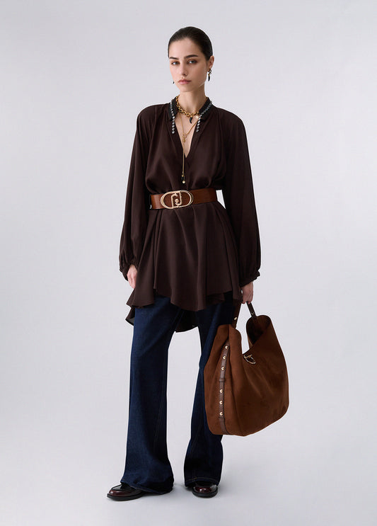 Abito corto in georgette LIUJO CF6263