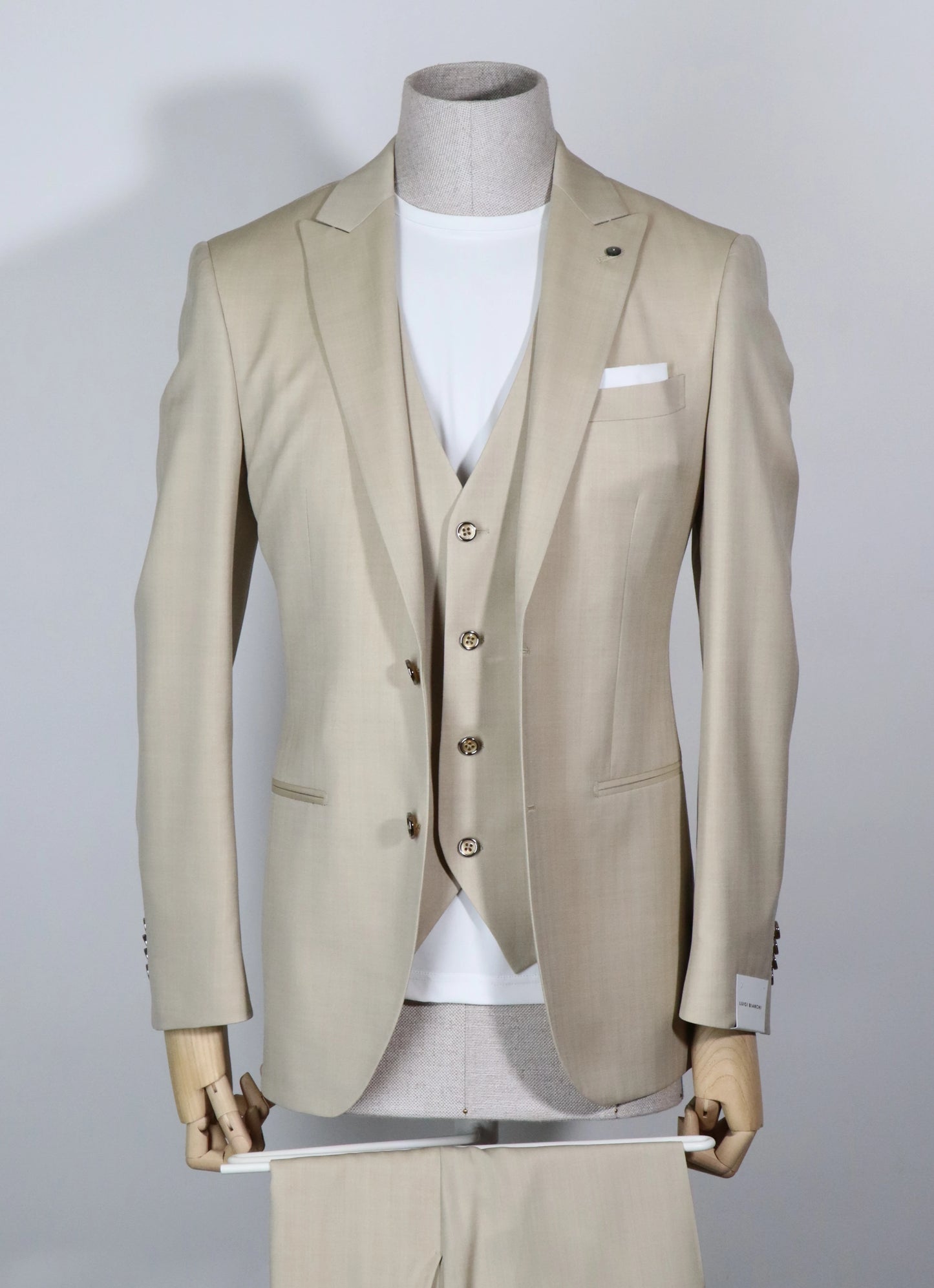 Abito sartoriale beige LUIGI BIANCHI 53311