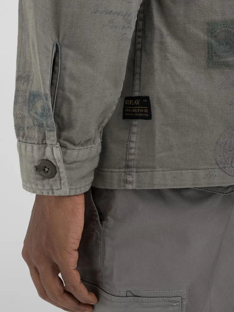 Overshirt con stampa REPLAY M8366A